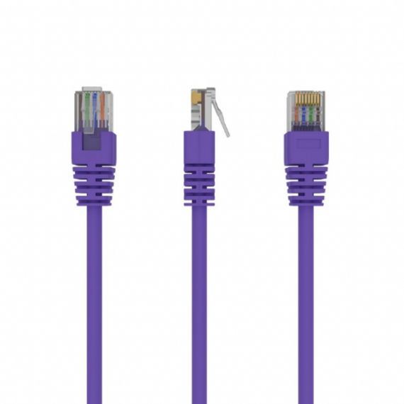 UTP CAT.5E PATCH CORD, 2M, PURPLE