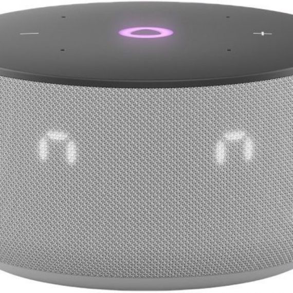 SMART SPEAKER (YNDX-00027GRY)  YANDEX STATION MINI 3 WITH ALISA, GRAY, LED DISPLAY, SMART HOME CONTROL CENTER, NO HUB REQUIRED, WI-FI-AC + BT5.0, ALISA ASSISTANT BUILT-IN, 12W, SENSOR BUTTONS, 3 MICROPHONES