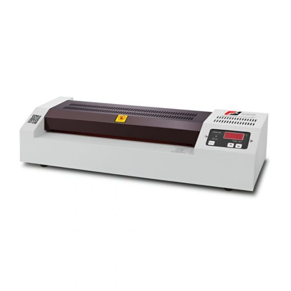 QSMILE LM320 A3, ROLLERS: 2(HOT SHOE), REVERSE, INPUT WIDTH: 320 MM,SPEED: 60 CM/MIN, MIN FILM THICKNESS: 50(2*25) MICRONS, MAX. FILM THICKNESS: 250(2*125) MICRONS, MIN FILM SIZE: CREDIT CARD SIZE (54*86 MM), MAX. PAPER SIZE: A3, MAX. LAM. THICKNESS: 1 MM