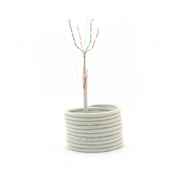 CABLE SFTP GEMBIRD SPC-5004E DOUBLE SHIELDED LAN CABLE WITH STRANDED WIRES, CAT5E, AWG24 SOLID COPPER, 305M