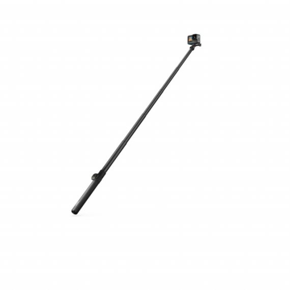 GOPRO EXTENSION POLE + WATERPROOF SHUTTER REMOTE, STRETCHING TO 48IN (122CM) AND COLLAPSING TO 10IN (25CM), THIS EXTENSION POLE REACHES LONGER AND TRAVELS LIGHTER. INCLUDES A BLUETOOTH REMOTE TO SNAP PHOTOS AND RECORD VIDEO, COMPATIBLE WITH ALL GOPRO CAME