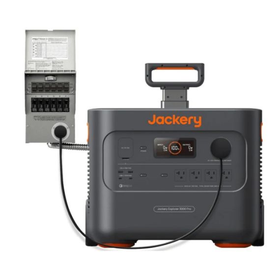 JACKERY "EXPLORER 3000 PRO" PORTABLE POWER STATION, CAPACITY: 3024WH, AC OUTPUT: 3000W, LCD, 2* USB-A, 2*USB-C, 4*AC OUTPUT, 1 CAR PORT, 2*DC OUTPUT, 2000 CYCLES LITHIUM-ION, WEIGHT: 29KG, PULL ROD AND WHEELS, 37X36X47CM, CHARGE 0-100% IN 2.4 HOUR, SMART 