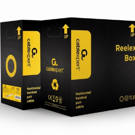 CABLE UTP GEMBIRD UPC-6004E-SO, AWG24 SOLID COPPER CABLE, CAT. 6,  305M