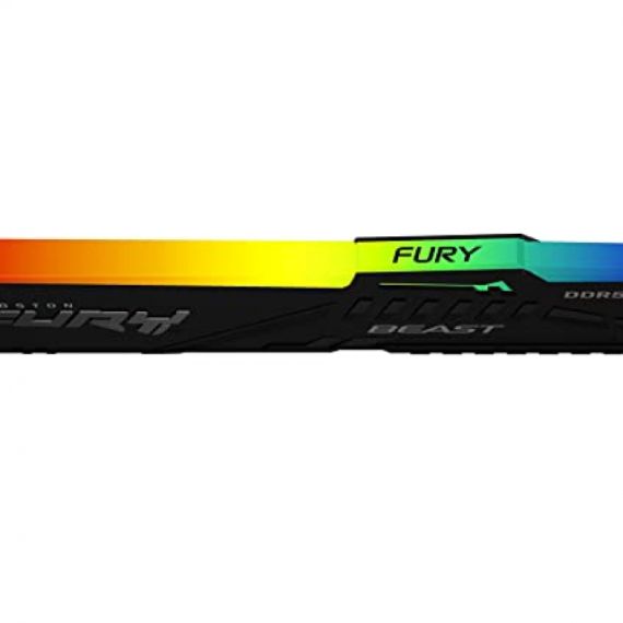 16GB DDR5-5600  KINGSTON FURY(R) BEAST DDR5 RGB EXPO, PC44800, CL36, 1.25V, 1RX8, AUTO-OVERCLOCKING, ASYMMETRIC BLACK LARGE HEAT SPREADER, DYNAMIC RGB EFFECTS FEATURING FURY INFRARED SYNC TECHNOLOGY, AMD(R) EXPO V1.0 AND INTEL(R) EXTREME MEMORY PROFILES (INTEL(R)
