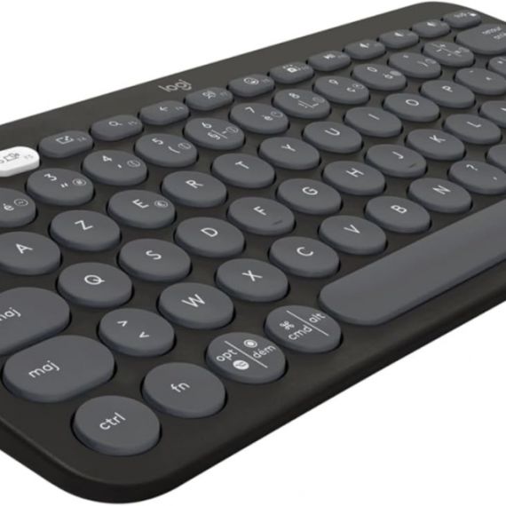 LOGITECH BLUETOOTH PEBBLE KEYS2 K380S MULTI-DEVICE KEYBOARD, TONAL GRAPHITE - US INT'L - BT - N/A - INTNL