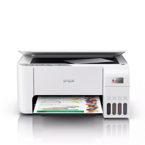 MFD CISS EPSON ECOTANK L3256 WHITE, COLOR PRINTER/SCANNER/COPIER,WI-FI,  A4, PRINT 5760X1440DPI, 3PL, BLUE PANEL, SCAN 600X1200 DPI, ISO/IEC 10.0/5.0 IPM,64-300 Г/М2, WI-FI DIRECT,USB 2.0, 4 INK TANKS: C13T00S14A/24A/34A/44A  B/M/Y/C BLACK: 3.600 PAGES  C