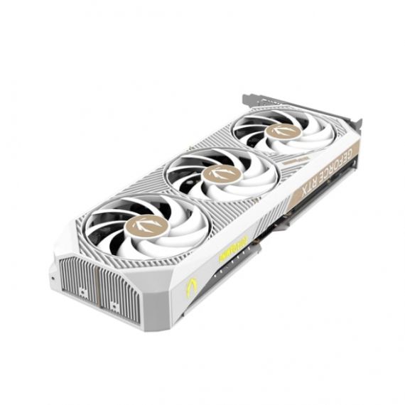ZOTAC GEFORCE RTX(TM) 5070 AMP WHITE EDITION 12GB GDDR7, 192BIT, 2587/28000MHZ, BLACKWELL/DLSS4, PCIEX16 5.0, SFF-READY, 2-SLOT, 1XHDMI, 3XDP, BLADELINK FANS, TRIPLE FAN / ICESTORM 2.0, ACTIVE FAN CONTROL/FREEZE FAN STOP/DUAL BIOS, SPECTRA2.0 RGB LIGHTNING, 