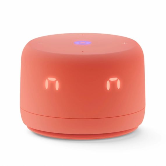 SMART SPEAKER (YNDX-00026ORG)  YANDEX STATION LITE 2 WITH ALISA, CORAL, LED DISPLAY, SMART HOME CONTROL CENTER, NO HUB REQUIRED, WI-FI-AC + BT5.0, ALISA ASSISTANT BUILT-IN, 6W, SENSOR BUTTONS, 4 MICROPHONES