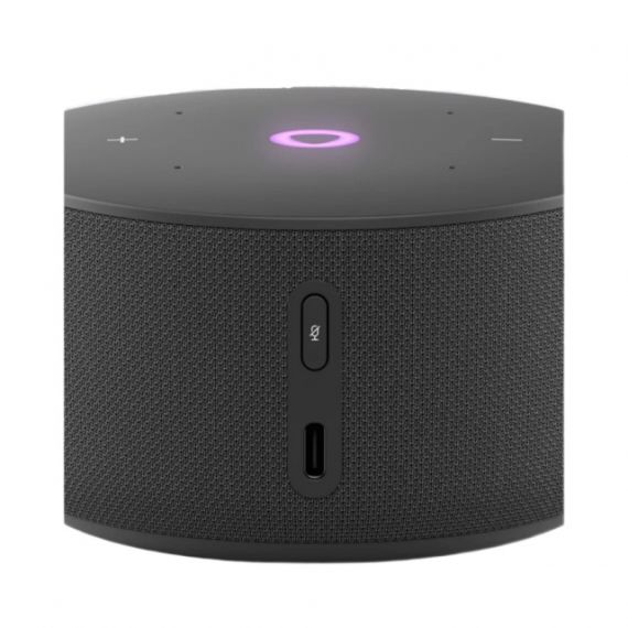 SMART SPEAKER (YNDX-00027BLK)  YANDEX STATION MINI 3 WITH ALISA, BLACK, LED DISPLAY, SMART HOME CONTROL CENTER, NO HUB REQUIRED, WI-FI-AC + BT5.0, ALISA ASSISTANT BUILT-IN, 12W, SENSOR BUTTONS, 3 MICROPHONES