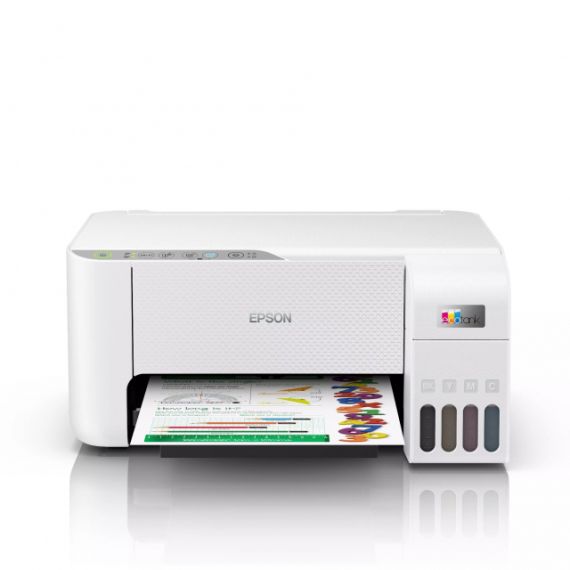 MFD CISS EPSON ECOTANK L3256 WHITE, COLOR PRINTER/SCANNER/COPIER,WI-FI,  A4, PRINT 5760X1440DPI, 3PL, BLUE PANEL, SCAN 600X1200 DPI, ISO/IEC 10.0/5.0 IPM,64-300 Г/М2, WI-FI DIRECT,USB 2.0, 4 INK TANKS: C13T00S14A/24A/34A/44A  B/M/Y/C BLACK: 3.600 PAGES  C