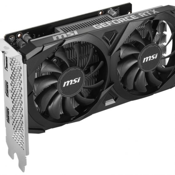MSI GEFORCE RTX(TM) 3050 VENTUS 2X E 6G OC /  6GB GDDR6 96BIT 1492/14000MHZ,  AMPERE, PCI-E GEN4, 2XHDMI, 1XDP, DUAL FAN THERMAL DESIGN - TAILORED PCB, CUSTOM FANS DESIGN WITH A UNIQUE CURVE, OC SCANNER, ON SCREEN DISPLAY, PREDATOR SOFTWARE, RETAIL
