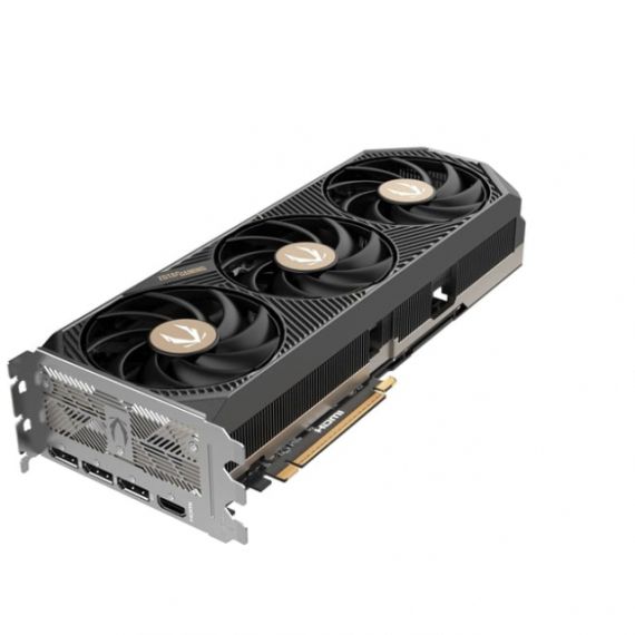 ZOTAC GEFORCE RTX(TM) 5080 SOLID CORE OC 16GB GDDR7, 256BIT, 2640/30000MHZ, BLACKWELL/DLSS4, PCIEX16 5.0, 2.5-SLOT, 1XHDMI, 3XDP, LARGE VAPOR CHAMBER, TRIPLE FAN/ICESTORM3.0, ACTIVE FAN CONTROL/FREEZE FAN STOP, BLADELINK FANS, SPECTRA2.0 RGB LIGHTNING, METAL