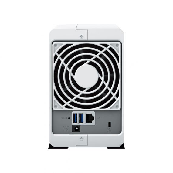 SYNOLOGY DISK STATION DS223J, 2-BAY NAS SERVER, COMPACT, QUIET, AND ENERGY-EFFICIENT STORAGE, REALTEK CPU 4-CORE 1.7GHZ, 1GB DDR4, 2* 3.5” HDD FREE SLOTS, 1XGBE LAN, 2X USB3.2, NOISE LEVEL 	18.2 DB(A), SYSTEM FAN 92MM, SILVER