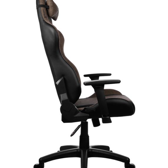 GAMING/OFFICE CHAIR AROZZI AVANTI SOFTFABRIC, BROWN, MAX WEIGHT UP TO 120KG, 3D ARMRESTS, ROCKING FUNCTION THAT TILTS THE SEAT AND BACKREST UP TO 12°, HEAD AND LUMBER CUSHIONS, METAL FRAME, NYLON WHEELBASE , GAS LIFT 4 CLASS