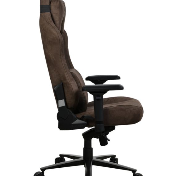 GAMING/OFFICE CHAIR AROZZI VERNAZZA SUPERSOFT FABRIC, BROWN, VELVETY TEXTURE FLUID-REPELLANT, MAX WEIGHT UP TO 135-145KG / HEIGHT 165-190CM, TILT  ANGLE LOCK, RECLINE 165°, 4D ARMRESTS, HEAD AND LUMBER CUSHIONS, METAL FRAME, ALUMINIUM WHEELBASE, GAS LIFT 