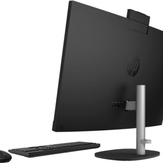 ALL-IN-ONE PC - 27” HP AIO 27-CR0044CI 27” FHD AG IPS, INTEL CORE I5-1335U, 16GB (2X8) DDR4, 512GB M.2 PCIE NVME SSD, INTEL(R) IRIS XE GRAPHICS, CR, HD CAM, WIFI6 2X2 + BT5, HDMI, LAN, WIRELESS BLACK 510SP KB AND MS, FREEDOS, JACK BLACK.
