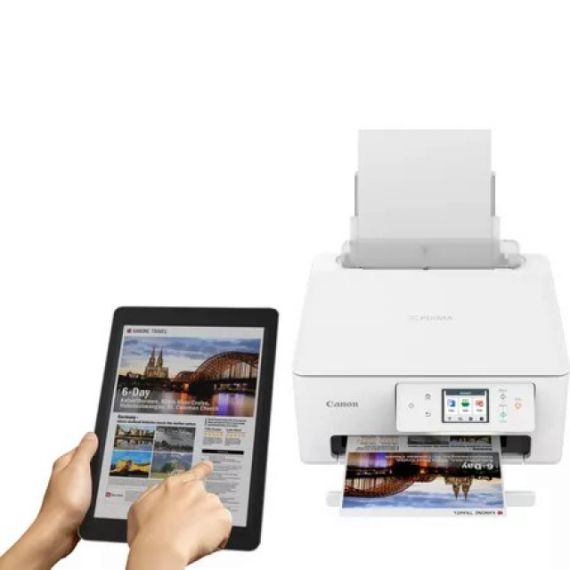 MFD CANON PIXMA TS7640I WHITE, COLOUR PRINTER/DUPLEX/SCANNER/COPIER/WI-FI, A4, PRINT 12001 X 1200DPI_2PL,SCAN 1200X2400DPI, OLED 2.7”, ESAT 15/10 IPM,64-265G/M2, WI-FI: IEEE802.11 B/G/N, USB 2.0, MACOS, PG-485/486XL (180/300&180/300P), MC-G06.