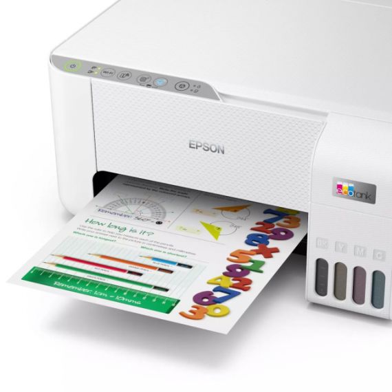 MFD CISS EPSON ECOTANK L3256 WHITE, COLOR PRINTER/SCANNER/COPIER,WI-FI,  A4, PRINT 5760X1440DPI, 3PL, BLUE PANEL, SCAN 600X1200 DPI, ISO/IEC 10.0/5.0 IPM,64-300 Г/М2, WI-FI DIRECT,USB 2.0, 4 INK TANKS: C13T00S14A/24A/34A/44A  B/M/Y/C BLACK: 3.600 PAGES  C