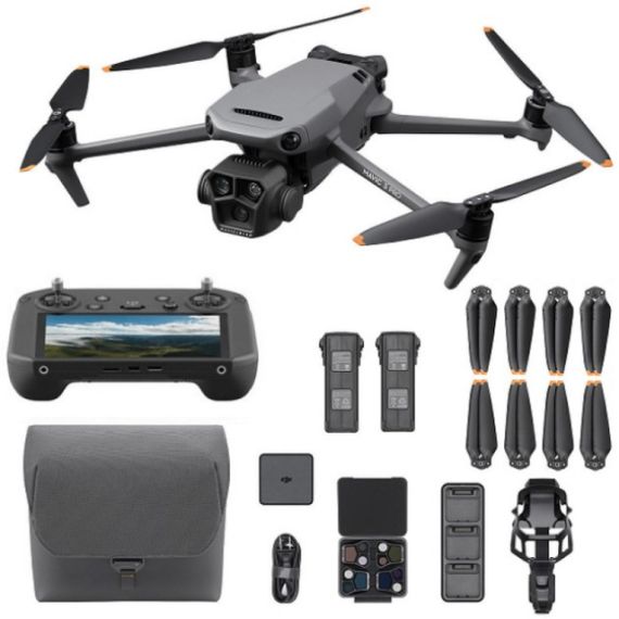 (956446) DJI MAVIC 3 PRO FMC+CONTROLLER PRO 5.5” - PORTABLE DRONE,DJI RC PRO 5.5”,48MP 4K/60FPS 70MM EQ.,20MP 5.1K/50FPS 24MM EQ.,12MP 4K/60FPS 166MM EQ. CAMS,F/2.8-F/11,MAX.6000M HEIGHT/28KM FLIGHT DIST./75.6KMPH SPEED,FLIGHT 43MIN,BAT5000MAH,958G (3 BAT