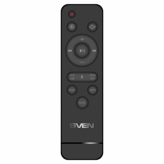 SVEN SOUNDBAR SB-2055, 80 W, BLUETOOTH, USB, AUX (3.5MM JACK), HDMI (ARC), SPDIF (OPTICAL), REMOTE CONTROL, LED DISPLAY, BLACK