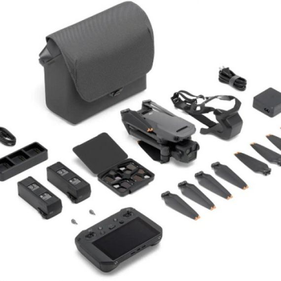 (956446) DJI MAVIC 3 PRO FMC+CONTROLLER PRO 5.5” - PORTABLE DRONE,DJI RC PRO 5.5”,48MP 4K/60FPS 70MM EQ.,20MP 5.1K/50FPS 24MM EQ.,12MP 4K/60FPS 166MM EQ. CAMS,F/2.8-F/11,MAX.6000M HEIGHT/28KM FLIGHT DIST./75.6KMPH SPEED,FLIGHT 43MIN,BAT5000MAH,958G (3 BAT