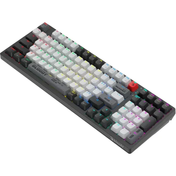 КЛАВИАТУРА BLOODY WS98, ПРОВОДНОЕ / БЕСПРОВОДНОЕ, СЕРЫЙ