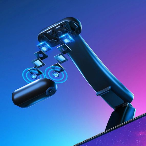 TV LIGHT STRIP  GOVEE RGBIC ENVISUAL TV BACKLIGHT T2 WITH DUAL CAMERAS (55”-65”), WI-FI + BT, MULTICOLOR, ZONAL COLOR CONTROL, VOICE CONTROL, APP, MUSIC MODE, NO HUB REQUIRED, REAL-TIME COLOR MATCHING TO ENHANCE YOUR VISUAL EXPERIENCE