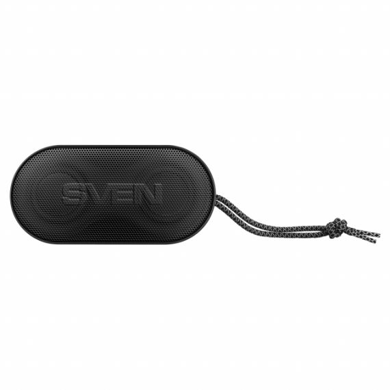 SVEN PS-99, BLUETOOTH WATERPROOF PORTABLE SPEAKER, 10W RMS, DYNAMIC SWITCHABLE RGB BACKLIGHT, WATER PROTECTION (IPX5), TWS, BUILT-IN LITHIUM BATTERY -1800 MAH,  AUX STEREO INPUT