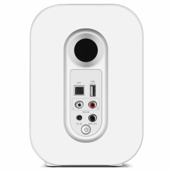 SVEN MC-5 WHITE,  2.0 / 2X25W RMS, BLUETOOTH, RCA, MICROSD, USB FLASH, OPTICAL INPUT, REMOTE CONTROL, ALL-IN-ONE CONTROL PANEL WITH TOUCH BUTTONS.