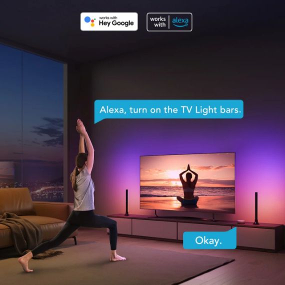 TV LIGHT BARS GOVEE RGBIC TV LIGHT BARS (45”-70”), WI-FI + BT, MULTICOLOR, APP, MUSIC MODE, NO HUB REQUIRED