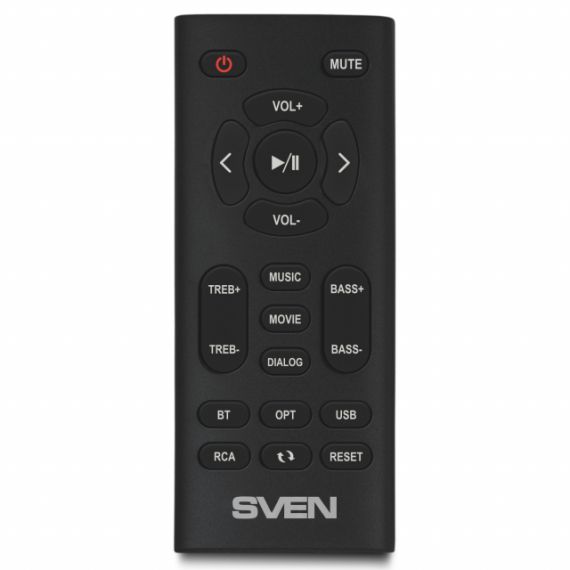 SVEN MC-5 GREY,  2.0 / 2X25W RMS, BLUETOOTH, RCA, MICROSD, USB FLASH, OPTICAL INPUT, REMOTE CONTROL, ALL-IN-ONE CONTROL PANEL WITH TOUCH BUTTONS.
