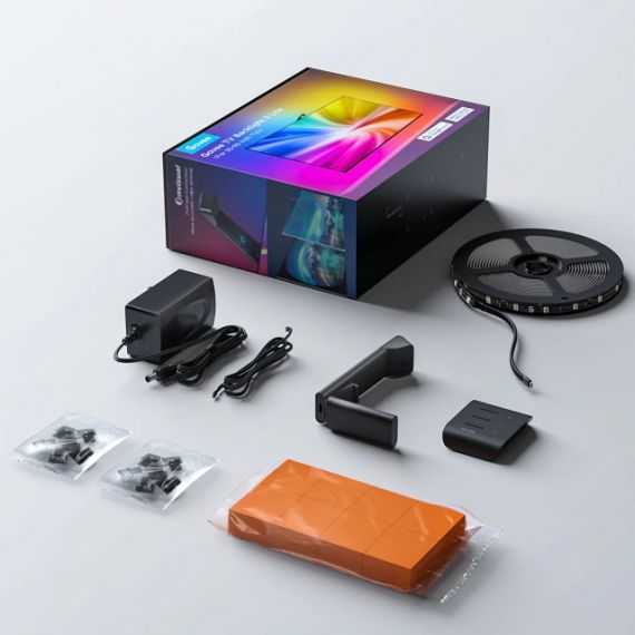 TV LIGHT STRIP  GOVEE RGBIC TV BACKLIGHT 3 LITE (75”-85”), WI-FI + BT, MULTICOLOR, MATTER COMPATIBLE, ZONAL COLOR CONTROL, VOICE CONTROL, APP, MUSIC MODE, NO HUB REQUIRED, REAL-TIME COLOR MATCHING TO ENHANCE YOUR VISUAL EXPERIENCE