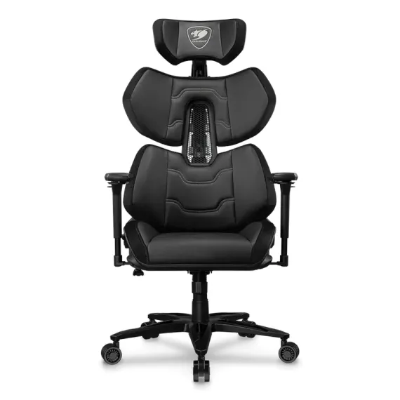 ИГРОВОЕ КРЕСЛО COUGAR TERMINATOR ELITE, ИСКУССТВЕННАЯ КОЖА, ЧЁРНЫЙ | СЕРЕБРИСТЫЙ