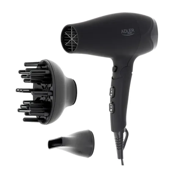 ФЕН ADLER AD-2267, 2500ВТ, ЧЁРНЫЙ