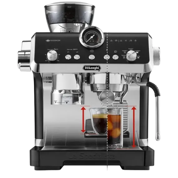 КОФЕВАРКА РОЖКОВАЯ DELONGHI EC 9555 BK, 1550ВТ, ЧЕРНЫЙ