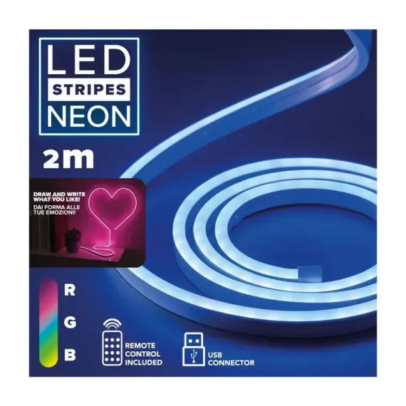 СВЕТОДИОДНАЯ ЛЕНТА CELLULARLINE LED STRIPES NEON, МНОГОЦВЕТНАЯ