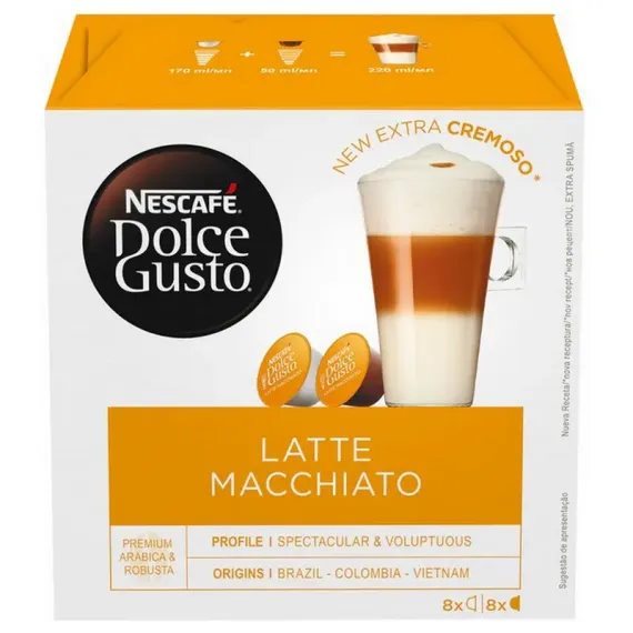 КОФЕ NESCAFE DOLCE GUSTO LATTE MACCHIATO, 16 ШТ