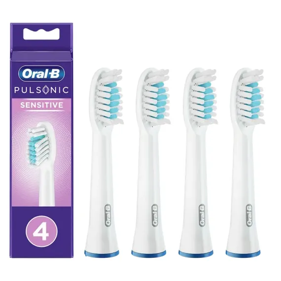 НАСАДКА ДЛЯ ЭЛЕКТРИЧЕСКОЙ ЗУБНОЙ ЩЕТКИ BRAUN ORAL-B PULSONIC SENSITIVE SR32S, БЕЛЫЙ
