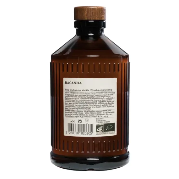 СИРОП BACANHA BRUT VANILLE, 400 МЛ