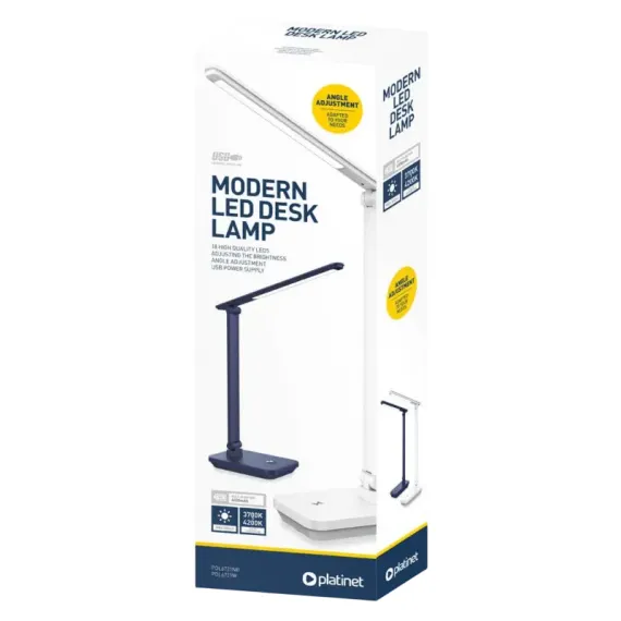 НАСТОЛЬНАЯ ЛАМПА PLATINET PDL6731W, БЕЛЫЙ