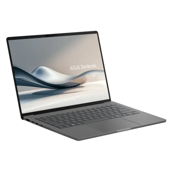 НОУТБУК 14" ASUS ZENBOOK A14 OLED UX3407QA, ICELAND GRAY, QUALCOMM SNAPDRAGON X X1-26-100, 16ГБ/512ГБ, WINDOWS 11 HOME