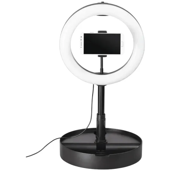 КОЛЬЦЕВАЯ ЛАМПА HAMA SPOTLIGHT SMART 102 II, ЧЕРНЫЙ