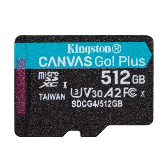 КАРТА ПАМЯТИ KINGSTON CANVAS GO! PLUS, 512ГБ (SDCG4/512GB)