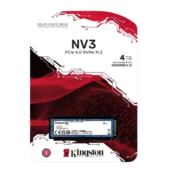 НАКОПИТЕЛЬ SSD KINGSTON NV3, 4096ГБ, SNV3S/4000G