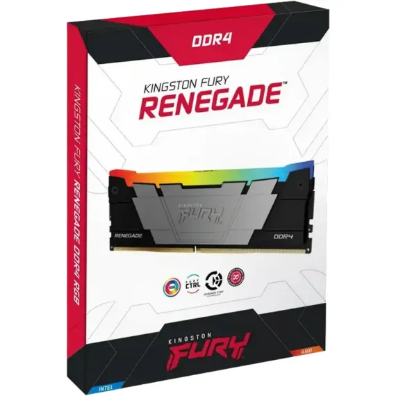 ОПЕРАТИВНАЯ ПАМЯТЬ KINGSTON FURY RENEGADE RGB, DDR4 SDRAM, 4000 МГЦ, 8 ГБ, KF440C19RB2A/8