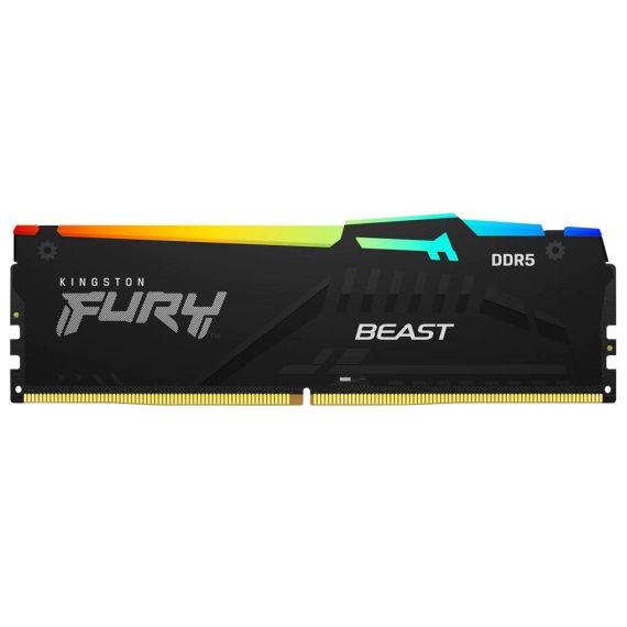 16GB DDR5-5200 KINGSTON FURY(R) BEAST DDR5 RGB, PC41600, CL40, 1.25V,