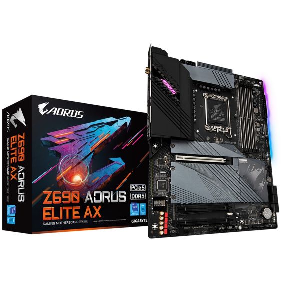 PLACA DE BAZA GIGABYTE Z690 AORUS ELITE AX / 1700 / Z690 / DDR5 / ATX