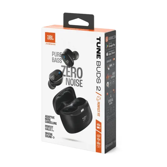 НАУШНИКИ JBL TUNE BUDS 2, ЧЁРНЫЙ