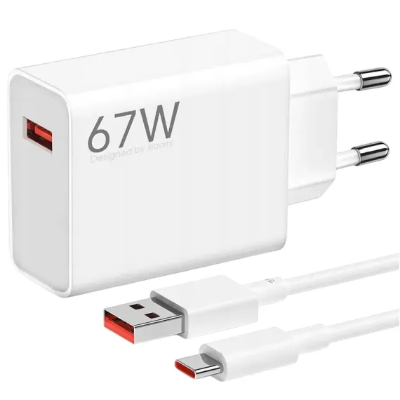 ЗАРЯДНОЕ УСТРОЙСТВО XIAOMI HYPERCHARGE COMBO, 67ВТ, БЕЛЫЙ