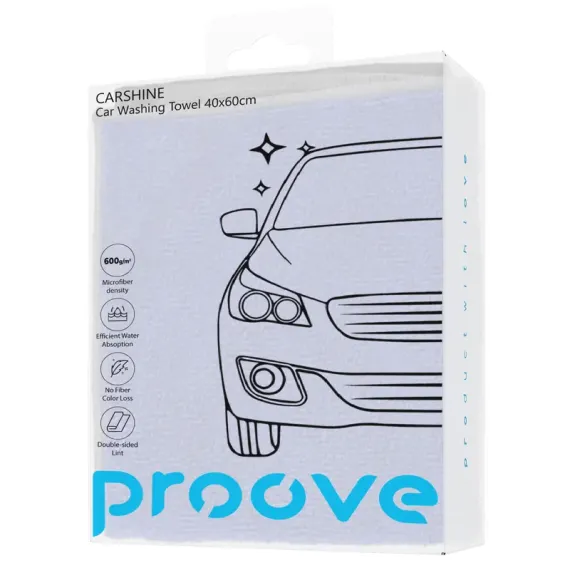 ТРЯПКА ДЛЯ АВТО PROOVE CARSHINE, СЕРЫЙ | СИНИЙ
